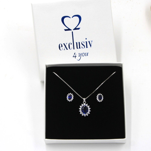 Schmuckset mit saphir - schmuckset,