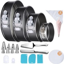 Backform Set Springform Kuchenform Zubehör Dekorieren Backpapier