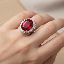 VIVID RED TOURMALINE OVAL