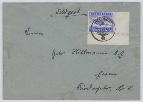 Feldpost 1 a eckrand - nr.,
