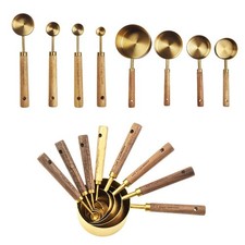 Gold messbecher und löffel - gold,