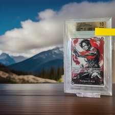 PORTGAS D. ACE ONE PIECE OP03-001 2023 PILLARS OF STRENGT EN BECKETT 10 PRISTINE