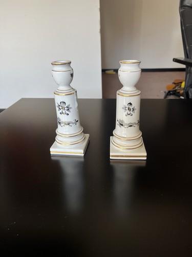 Meissen tafelleuchter - meissen, 2