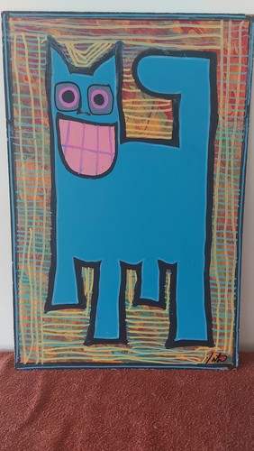Pop art gemälde lächelnde - art,