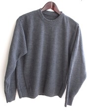 Herren Trachten Strick Pullover grau Gr. L