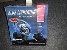 Speedlink 4-in1 Blue Lightning Racing Wheel + Fast Pedals SL-6685 Gamer Lenkrad 