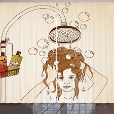 Karikatur Rustikale Gardine