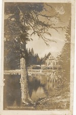 alte Foto - AK 1928, Arbersee im Böhmerwalde