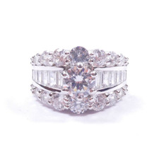 Großer CZ Solitärring