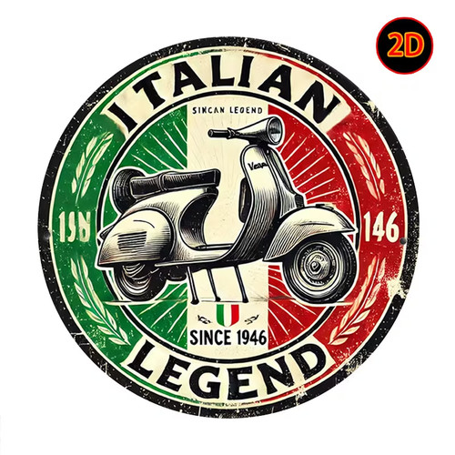 Blechschild vespa roller - blechschild,