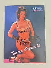 TERESA ORLOWSKI Autogrammkarte Autogramm SIGNIERT XL A5 Format Erotik Autograph 