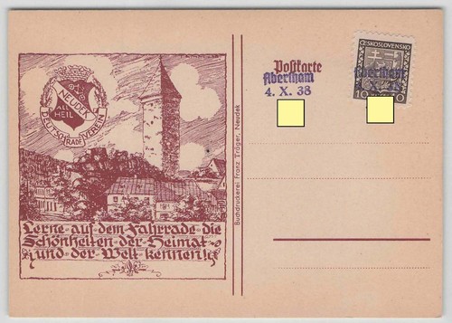 Sudetenland postkarte mit - postkarte,