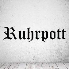 Wandtattoo Ruhrpott Schriftzug