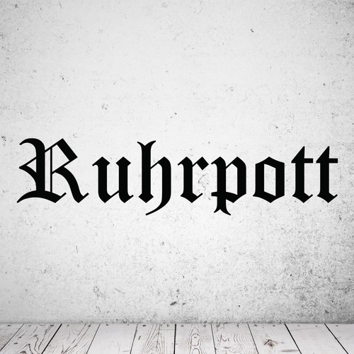 Wandtattoo ruhrpott schriftzug - ruhrpott,