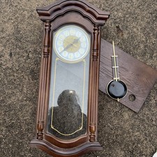 Meister Anker Pendel Pendeluhr Vintage 56 cm x 22 Wanduhr