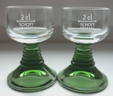 2 süße Schnapsrömer Schnapsgläser Schott Zwiesel Füllstrich 2 cl