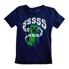 Minecraft shirt navy kinder - ,