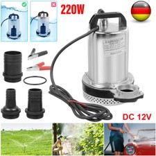 Edelstahl DC 12V 8000 L/H Tauchpumpe Wasserpumpe Pumpe Schmutzwassertauchpumpe