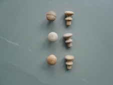 Kleiner Holzknauf - Eiche - Nußbaum - Kirschbaum - Sekretär-Schatulle 4027 - 29