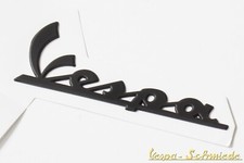 Schriftzug Beinschild "Vespa" Zum Kleben - Schwarz matt - PX ET2 LX GTS Emblem