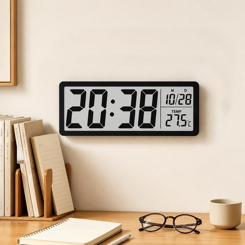 Digitale wanduhr lcd display - digitale,