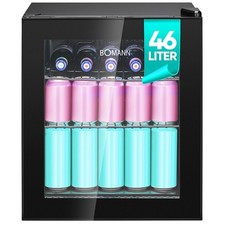 Bomann Glastür-Kühlschrank KSG 7291, 46 l, 2 Gitterablagen, NEU