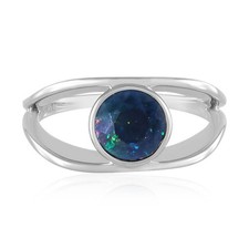 Cavill Opal Ring 1,06ct Sterlingsilber 925 Platin Finish Damen Blau- Echtschmuck