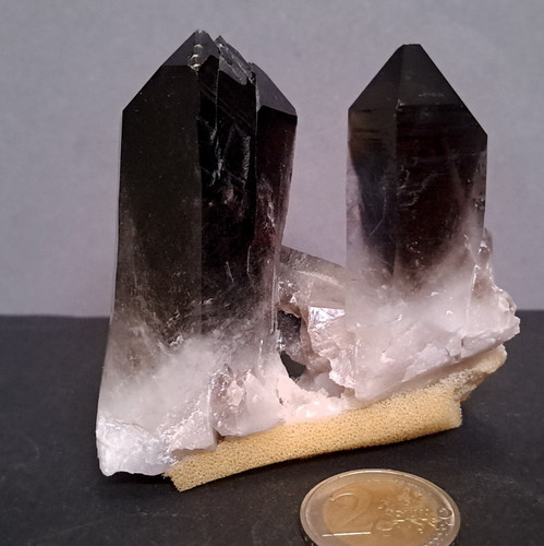 Rauchquarz stufe mit kleiner - mit,