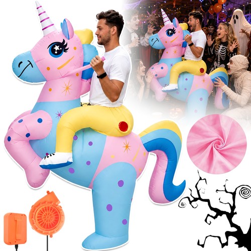 Aufblasbares einhorn kostüm - aufblasbares,