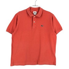LACOSTE Orange Polo T-Shirt Herren Größe 5 - L