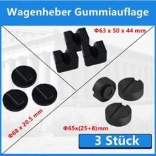 3x Wagenheber Gummiauflage