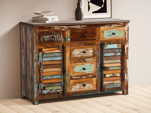 Sideboard 123x89cm massivholz - sideboard,