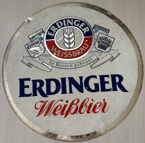 Erdinger weißbier blechschild - erdinger,