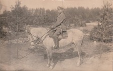 Photo postcard WW1 soldier on