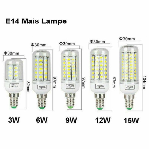 E27 e14 led - smd, birnen