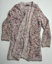 Montego, Jacke, Strickjacke, Größe S, Rosa/Weiß, Bouclé Optik