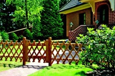 Gartenzaun Zaun Vorgartenzaun Jägerzaun Holzzaun Doppeltor Einzeltor KDI