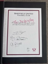 Sheffield United Biographie Buch signiert Sean Bean limitierte Auflage 44/200 IN BOX SUFC