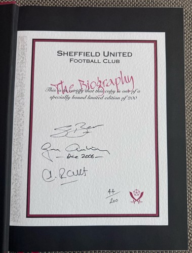 Sheffield united biographie - sheffield,