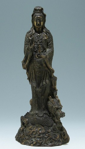 Bronze guanyin dragon - bronze,