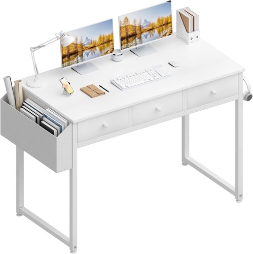Schreibtisch klein weiß 100cm - schreibtisch,