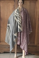 2er Paket ZARA XXL Schal Wendeschal Muster  & Tweedmust Burgundy Blanket Scarf