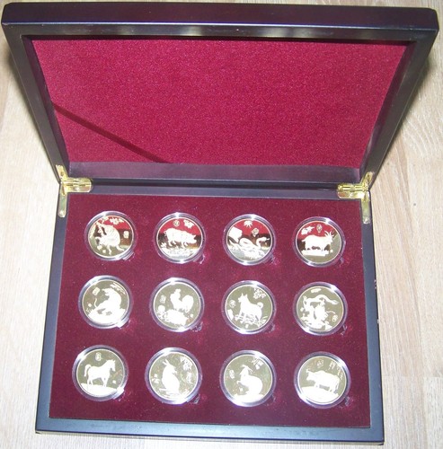 China lunar medaillen set - x,