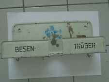 11114 alter Besenhalter Blech Windmühle 18x38x10cm Blech Farbverlust Lackiert