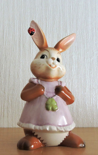Goebel hase mit - hase, marienkäfer