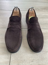 Moreschi Herren-Loafer Wildleder Dunkelbraun 8,5=42,5 Gebraucht