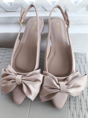 Nude sling ballerinas mit - sling,