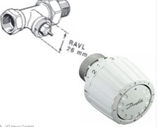 Original Danfoss Thermostatkopf RA/VL 2950 RAVL 26 mm weiss mit Fühler 013G2950