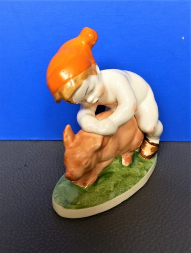 Porzellan figur schwein mit - porzellan,