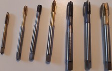 Verkaufe 7 tlg. Gewindebohrer Set M5 - M12 u. 1.  UNF 7/16 Gewindebohrer 